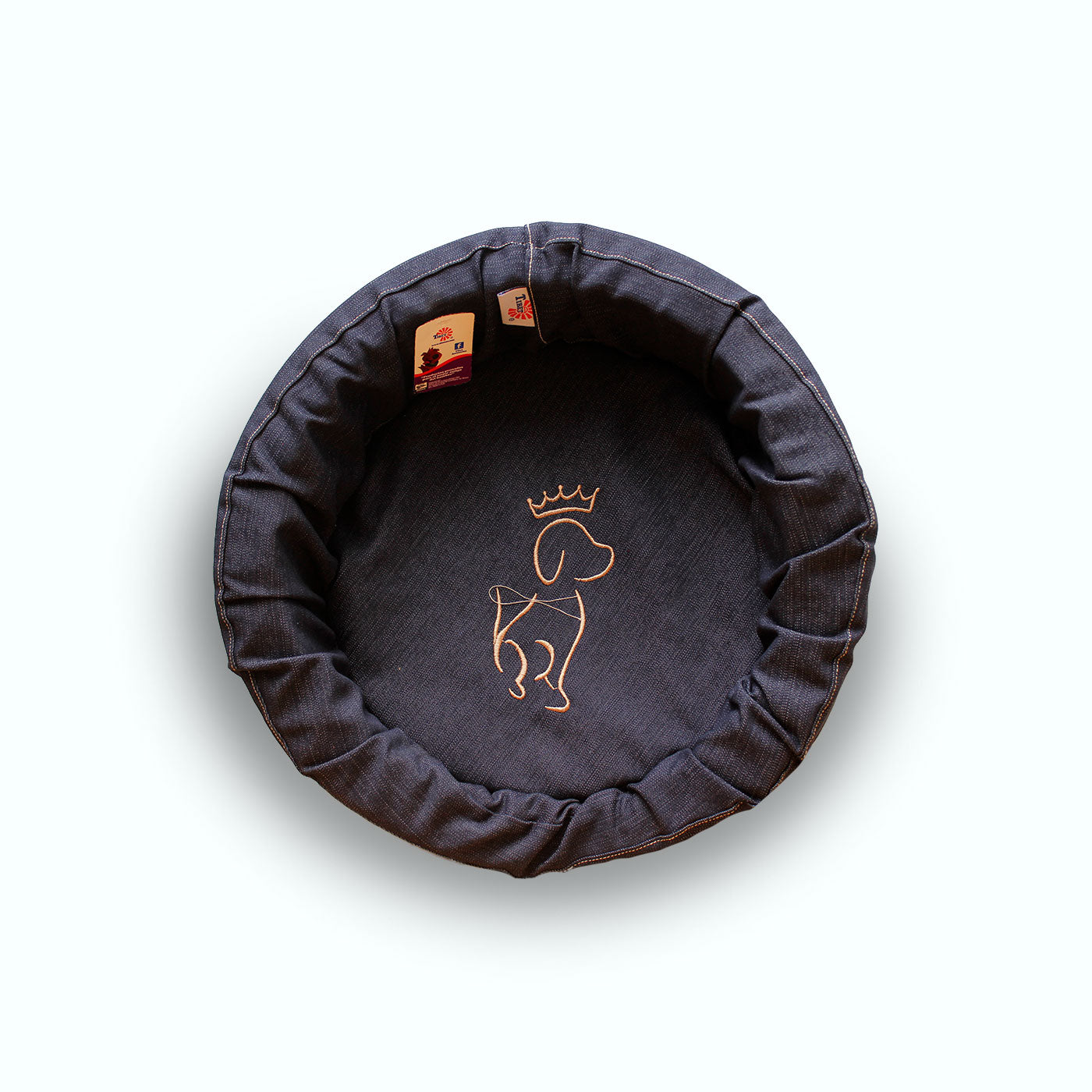 CAMA REDONDA DE MEZCLILLA