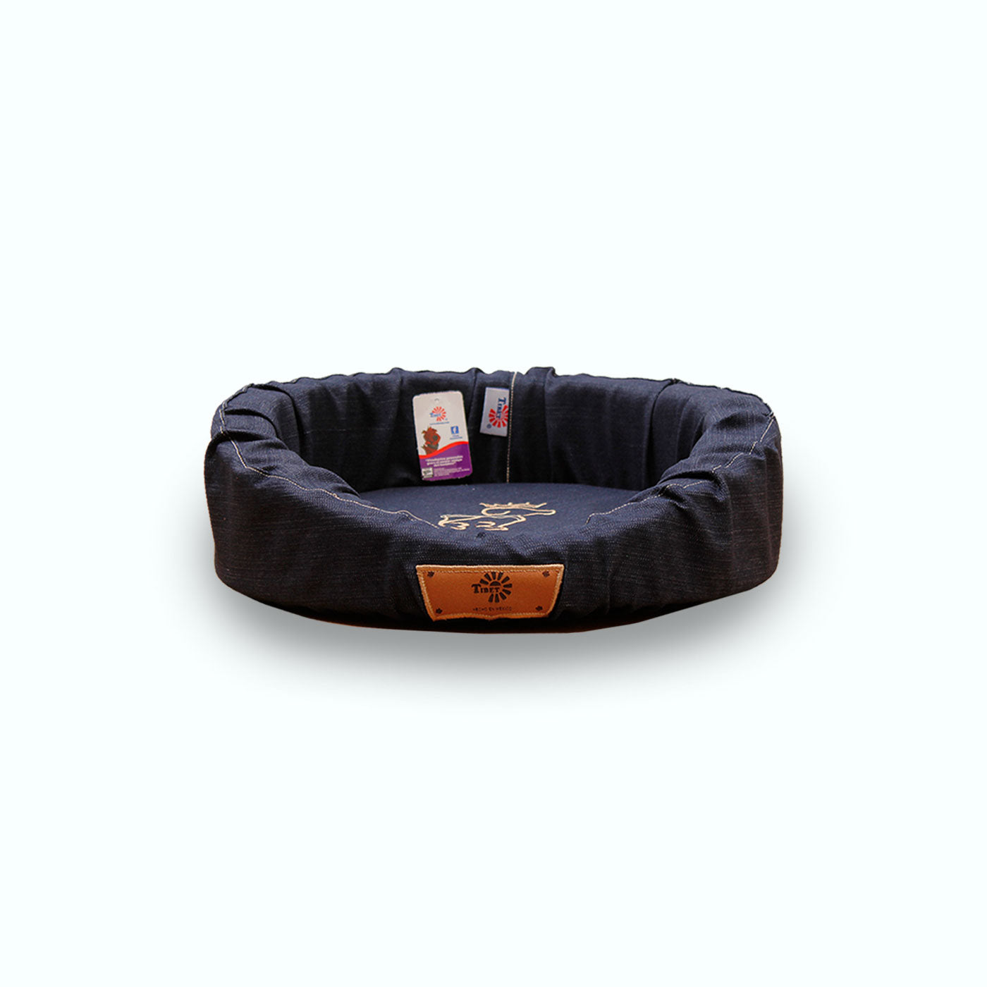 CAMA REDONDA DE MEZCLILLA