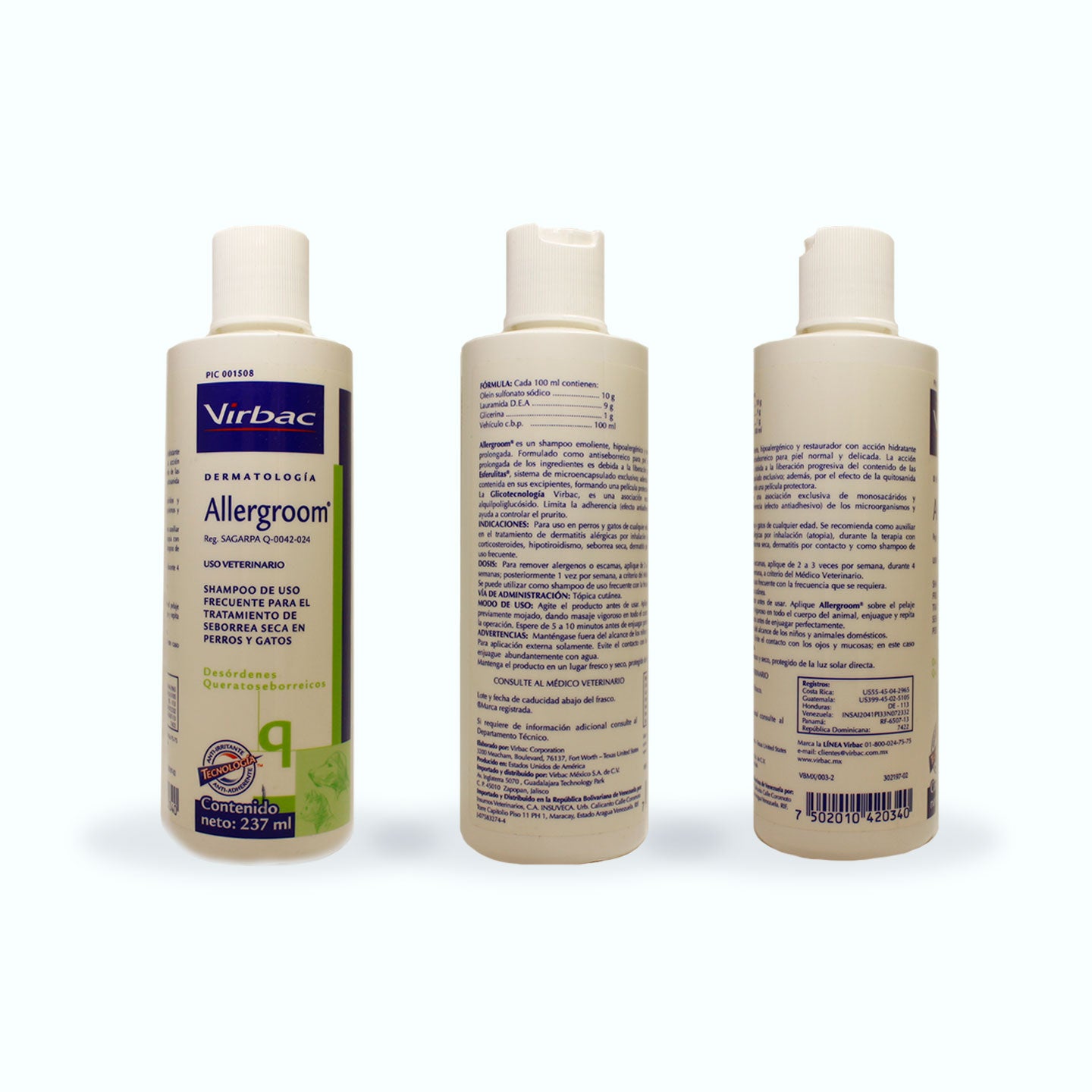 QUERATOSEBORREAS ALLERGROOM FCO. 237 ML