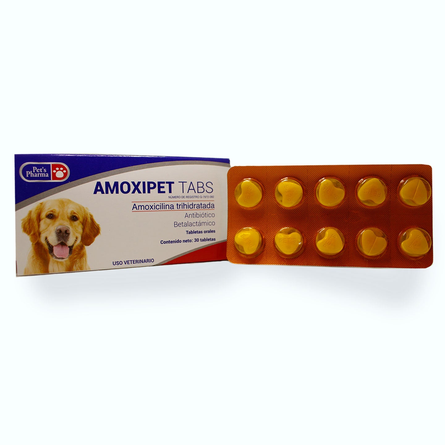 ANTIBIÓTICO AMOXIPET TABLETAS c/30 tabs