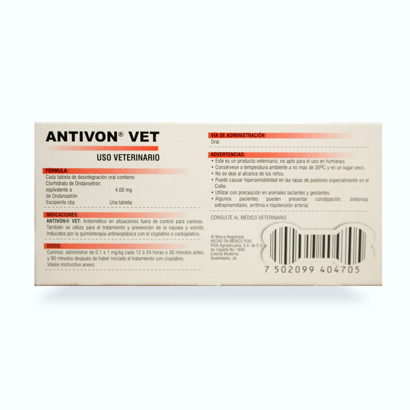 TERAPIA DIGESTIVA ANTIVON VET TB