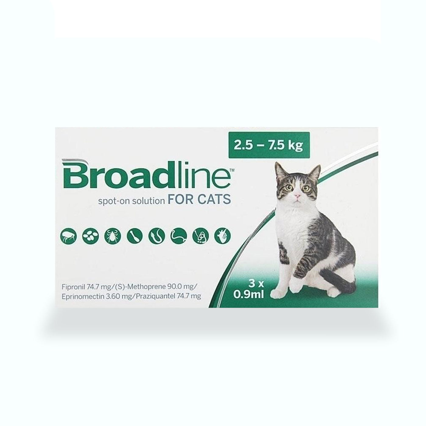 DESPARASITANTE INTERNO Y EXTERNO BROADLINE GATO 1 JERINGA