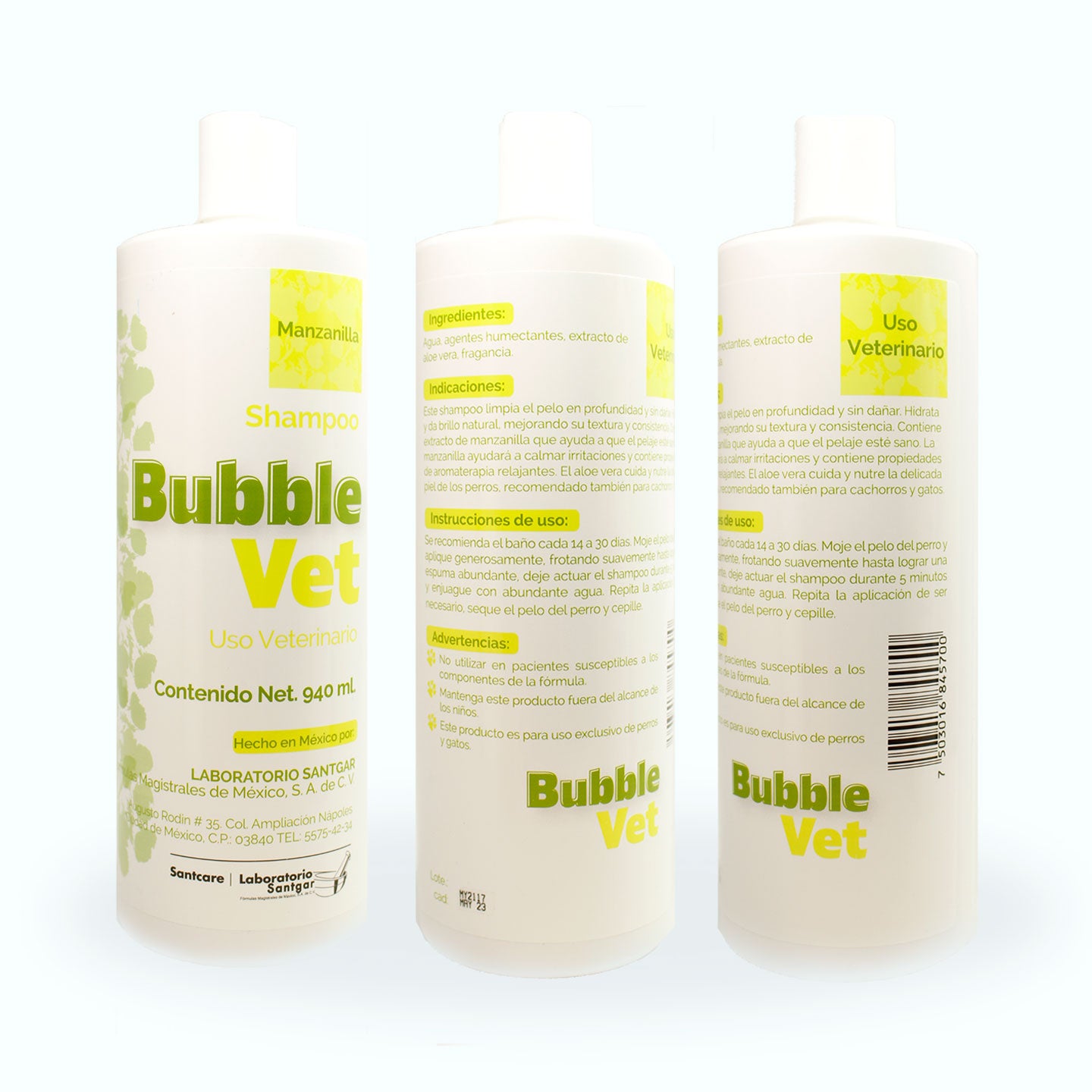 SHAMPOO BUBBLE VET 250 ML