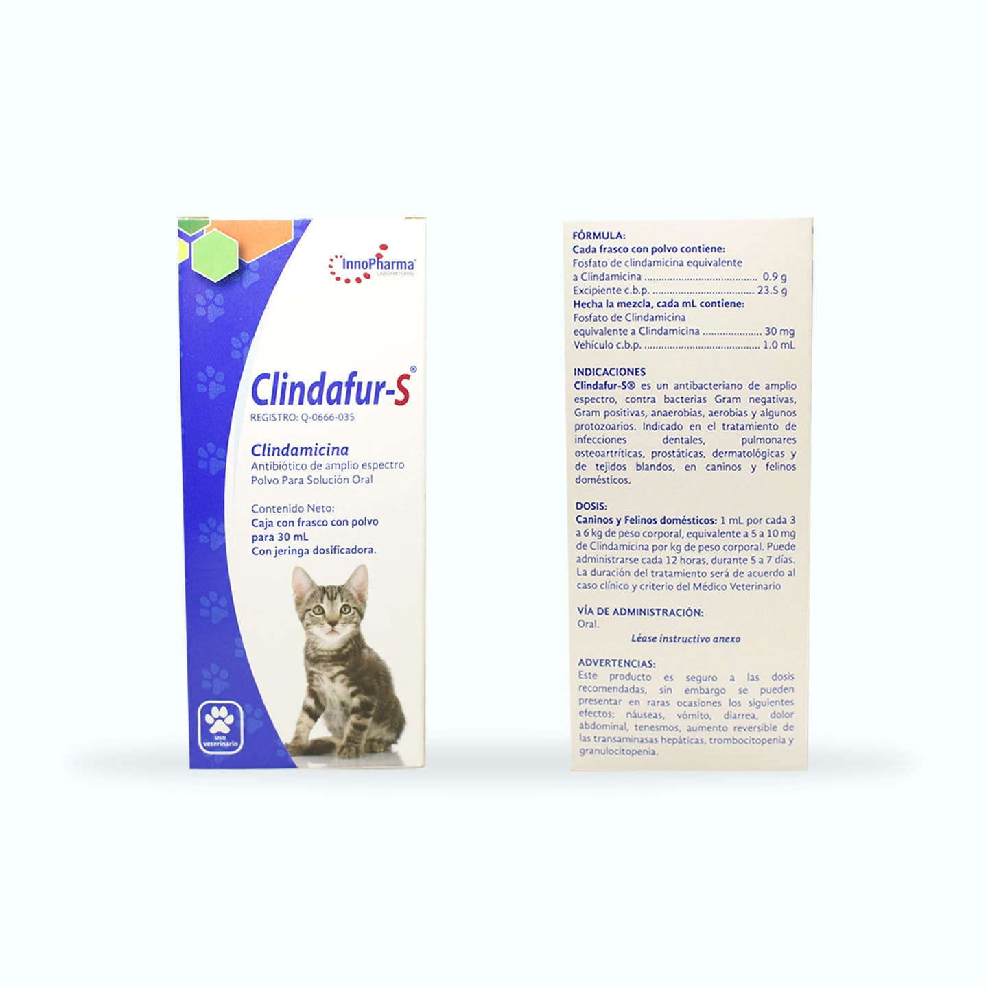ANTIBIÓTICO CLINDAFUR-S POLVO 30ML