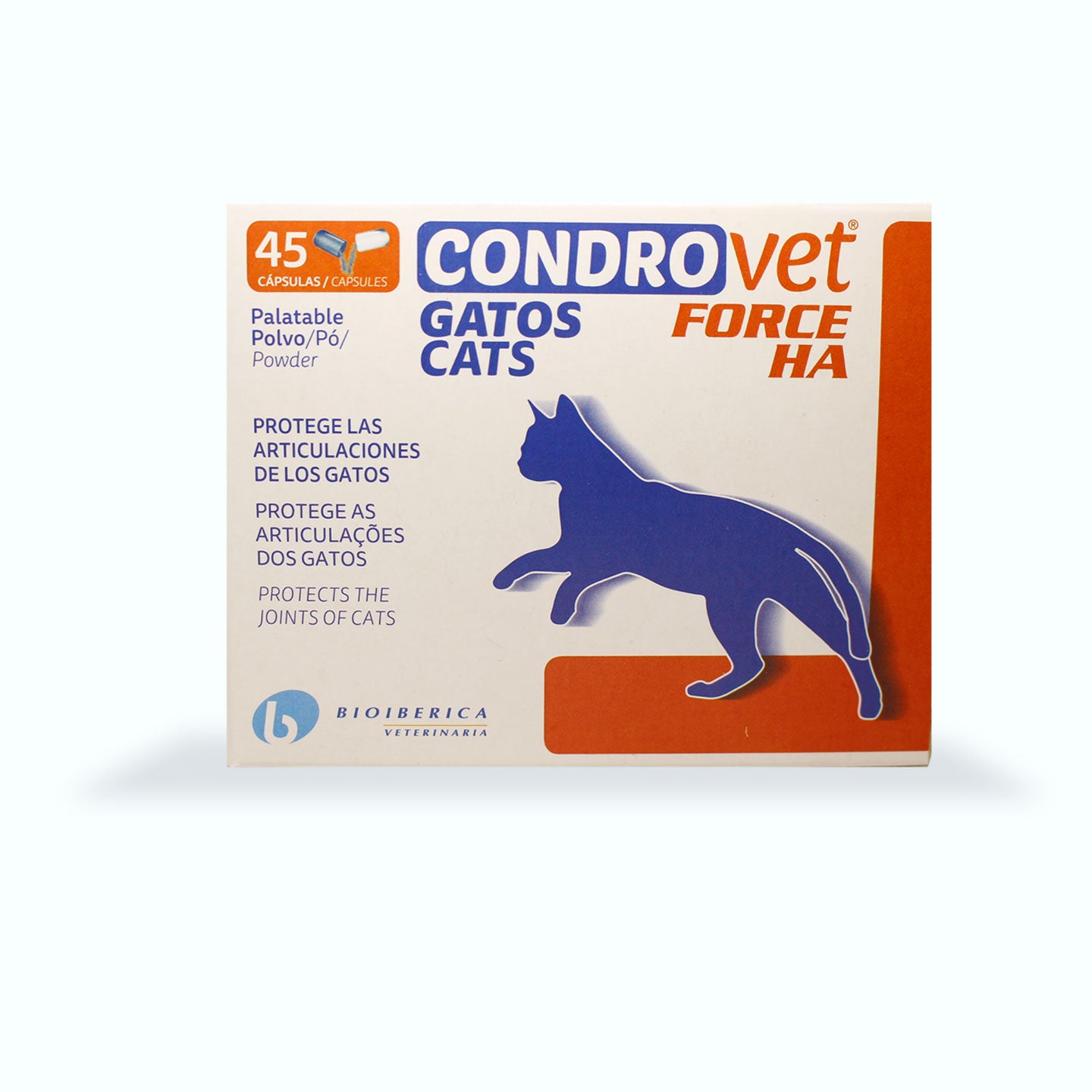 NUTRACÉUTICO CONDROVET FORCE HA CATS 45 CAPS