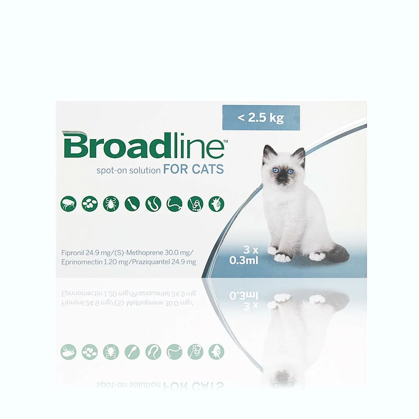 DESPARASITANTE INTERNO Y EXTERNO BROADLINE GATO 1 JERINGA