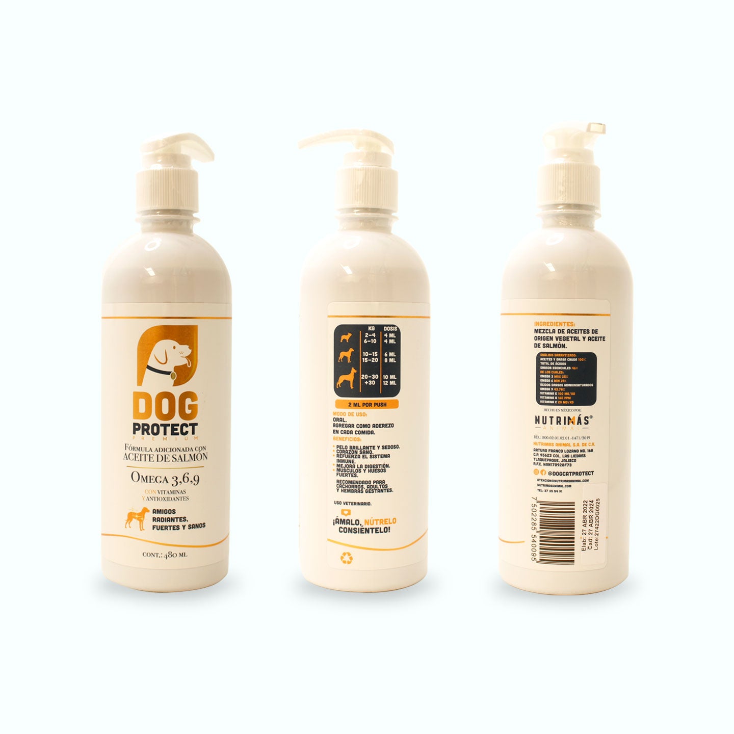 ÁCIDOS GRASOS DOG PROTECT CON DOSIFICADOR