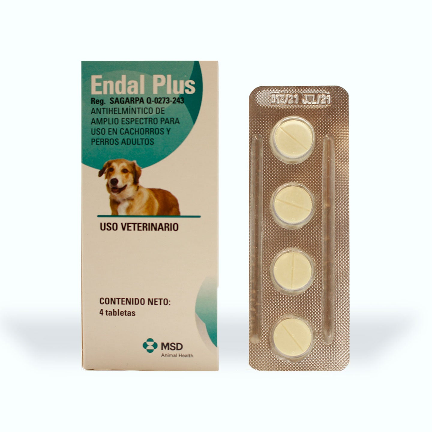 ENDOPARASITICIDA ENDAL PLUS 4 TAB