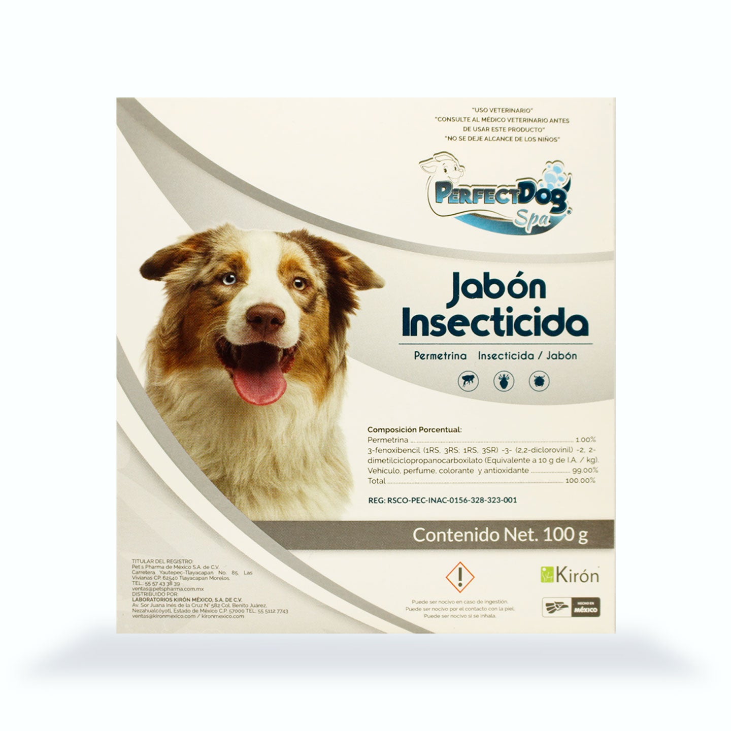 JABÓN INSECTICIDA PERFECT DOG 100 GR