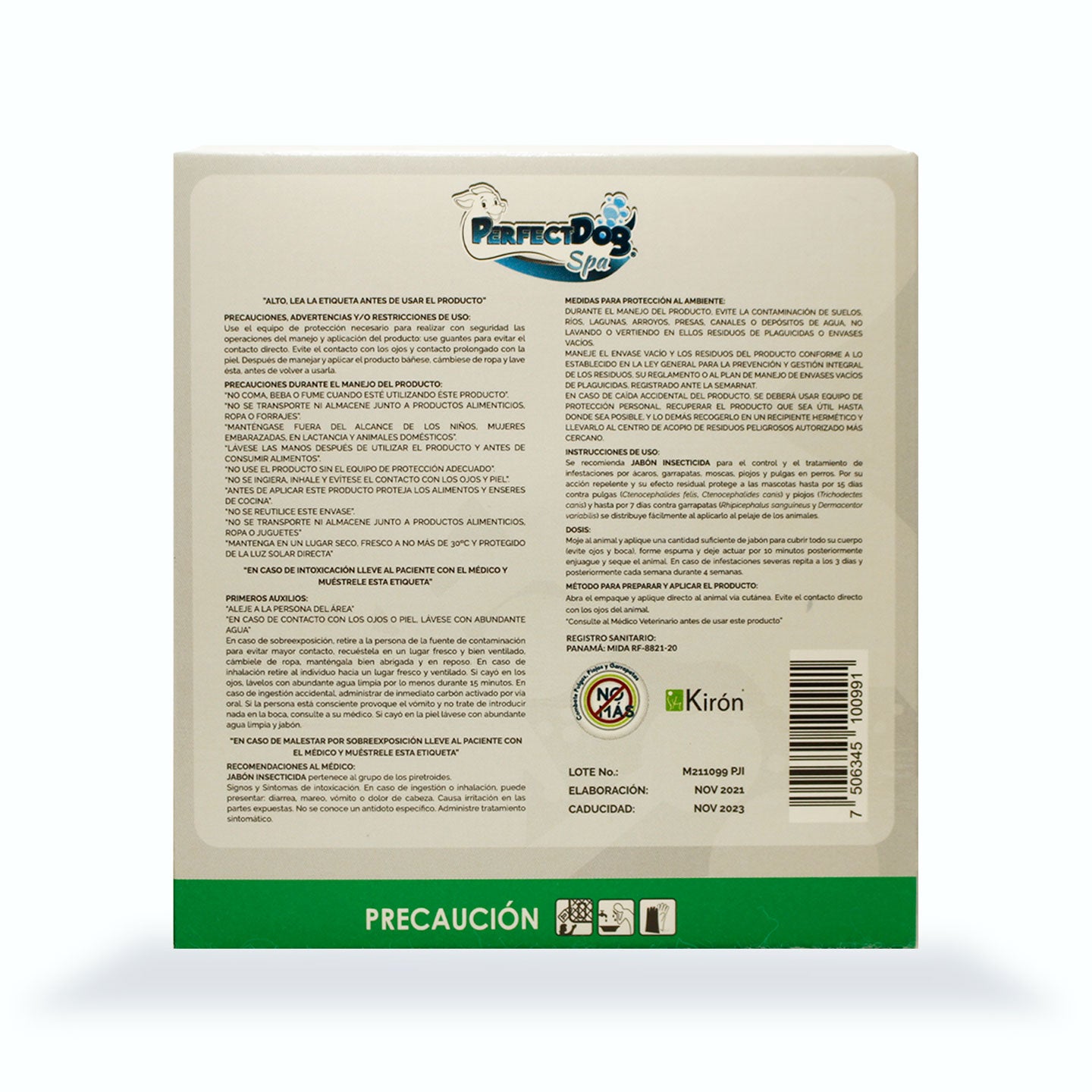 JABÓN INSECTICIDA PERFECT DOG 100 GR