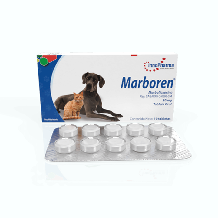 ANTIBIÓTICO MARBOREN 30 MG 10 TABLETAS