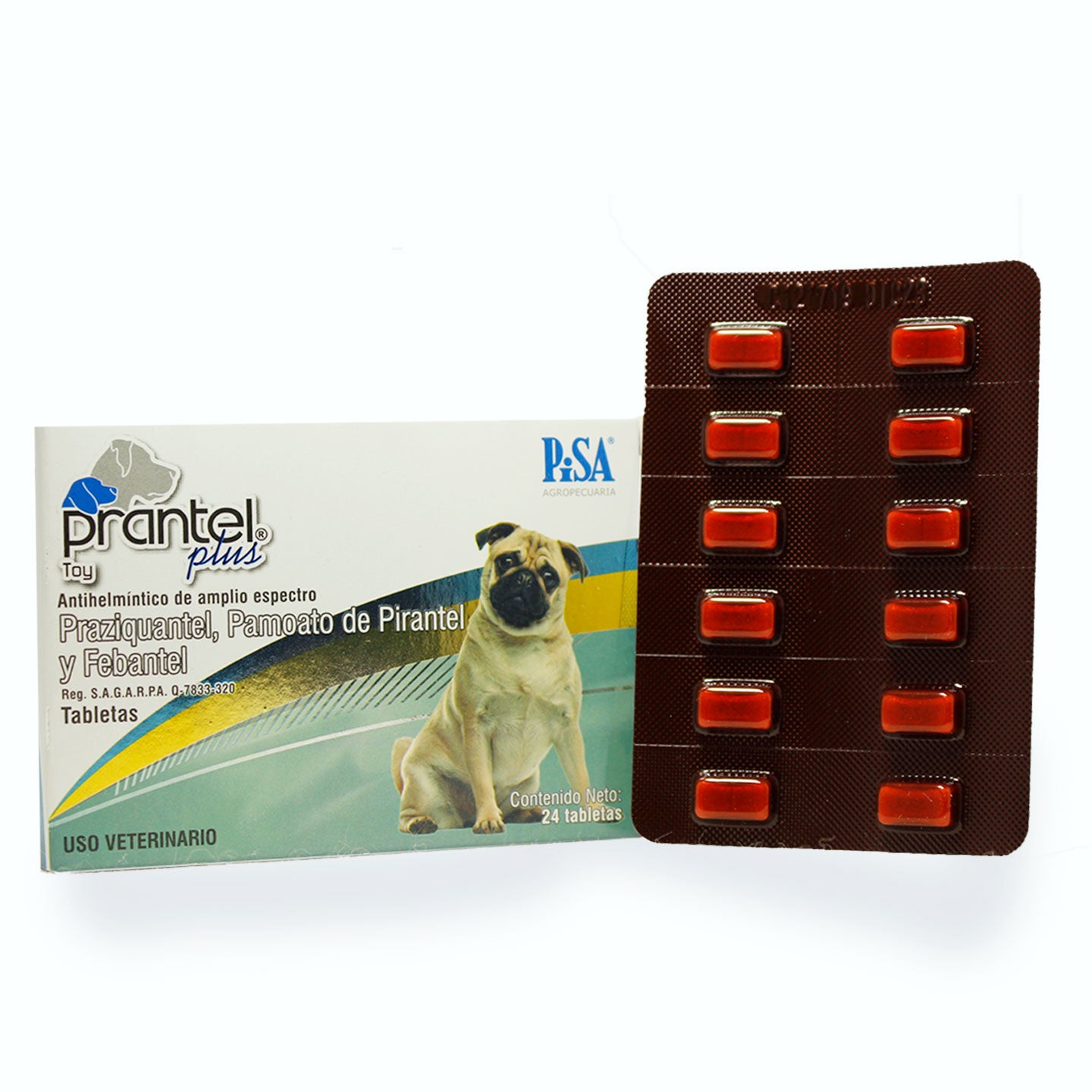 DESPARASITANTE INTERNO PRANTEL PLUS TOY TAB C/24