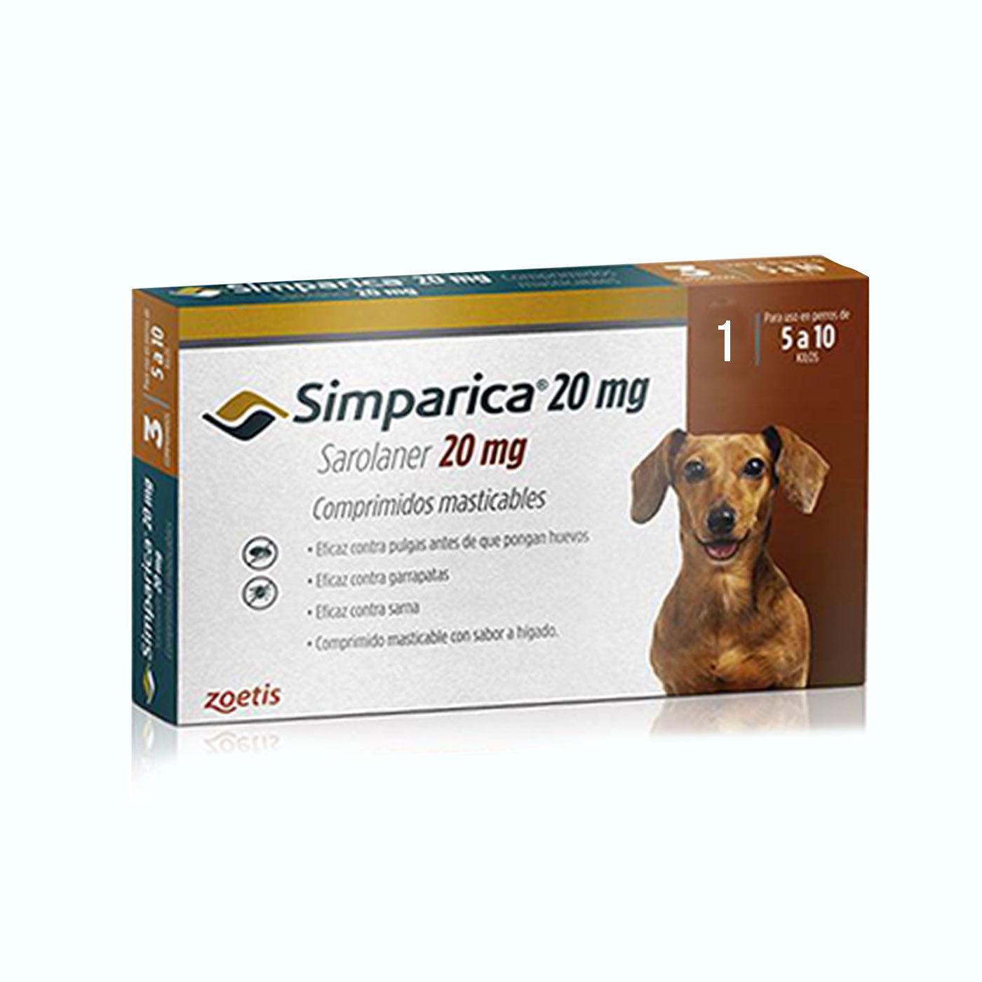 ANTIPULGAS SIMPÁRICA 1 COMPRIMIDO