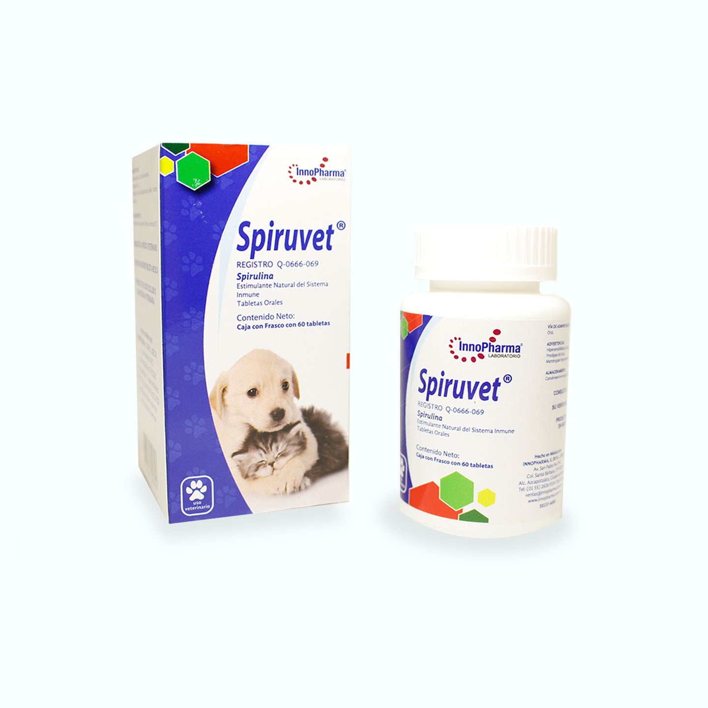 NUTRACÉUTICO SPIRUVET 500MG 60TAB