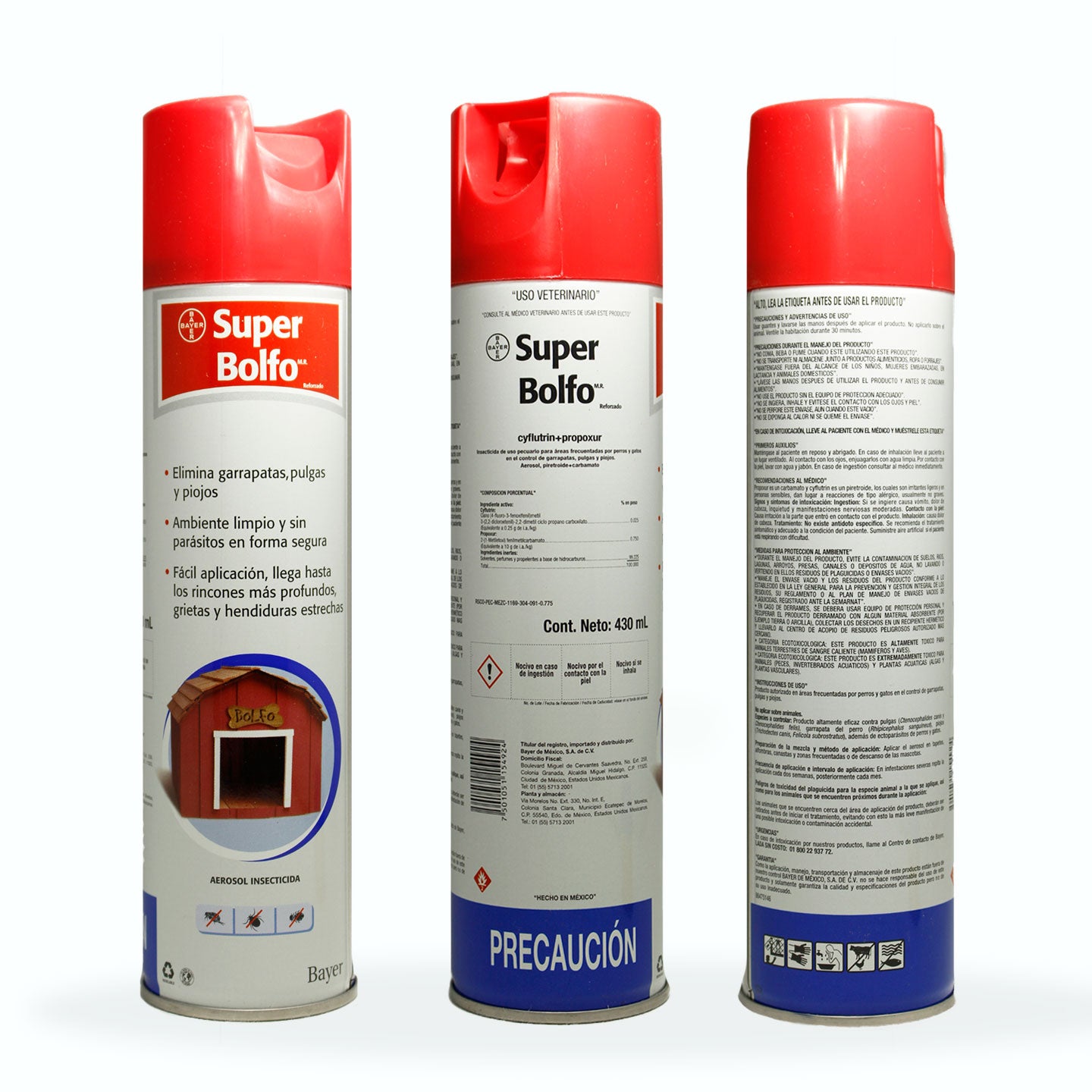 ANTIPULGAS SUPER BOLFO REFORZADO 430 ML