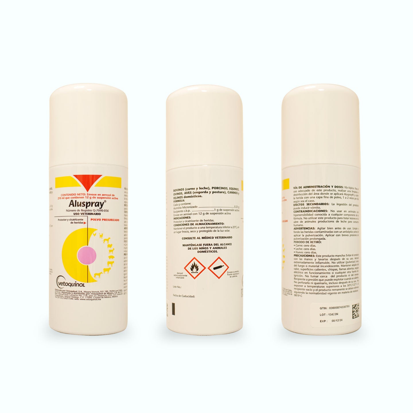 CICATRIZANTE ALUSPRAY AEROSOL ENV. 210 ML/GANADERA