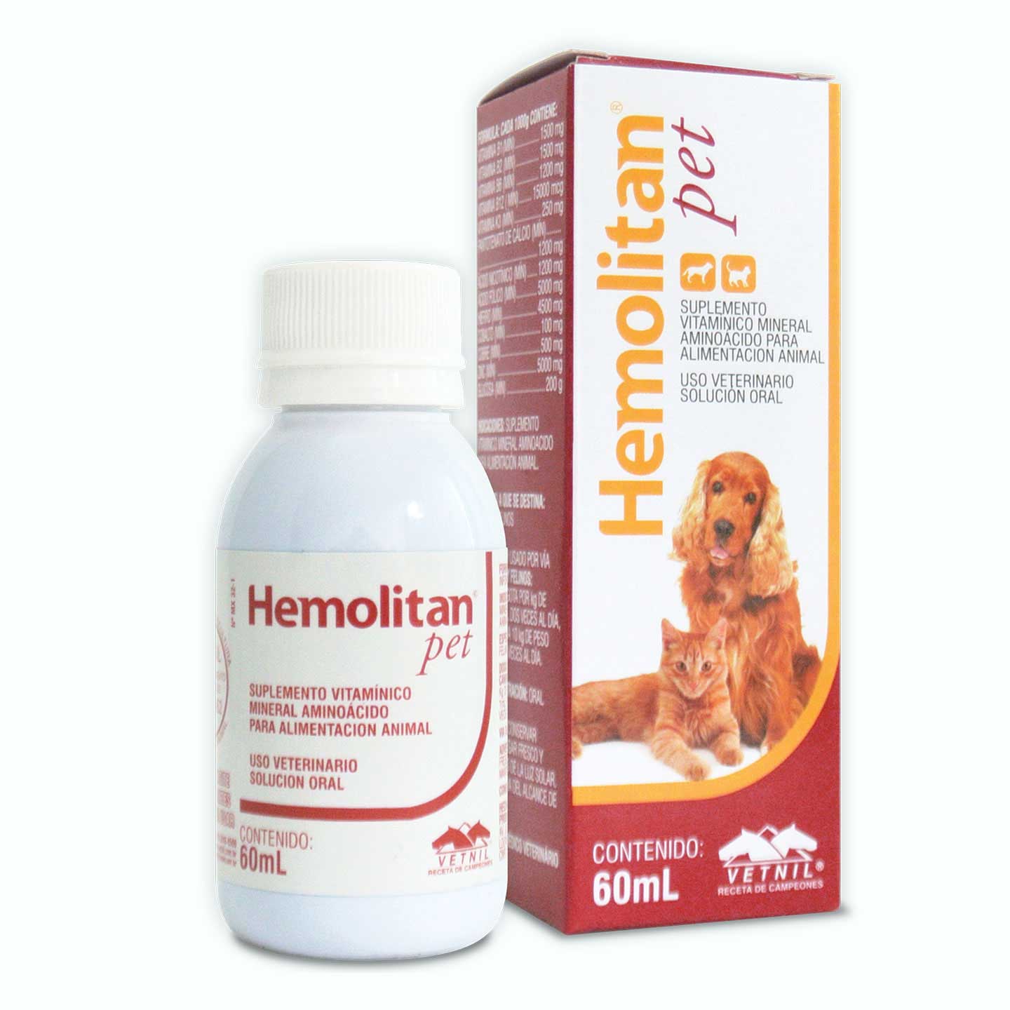SUPLEMENTO VITAMÍNICO HEMOLITAN PET SOLUCIÓN ORAL
