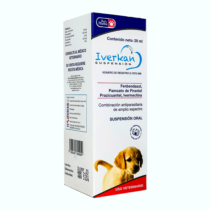 DESPARASITANTE INTERNO IVERKAN SUSPENSIÓN