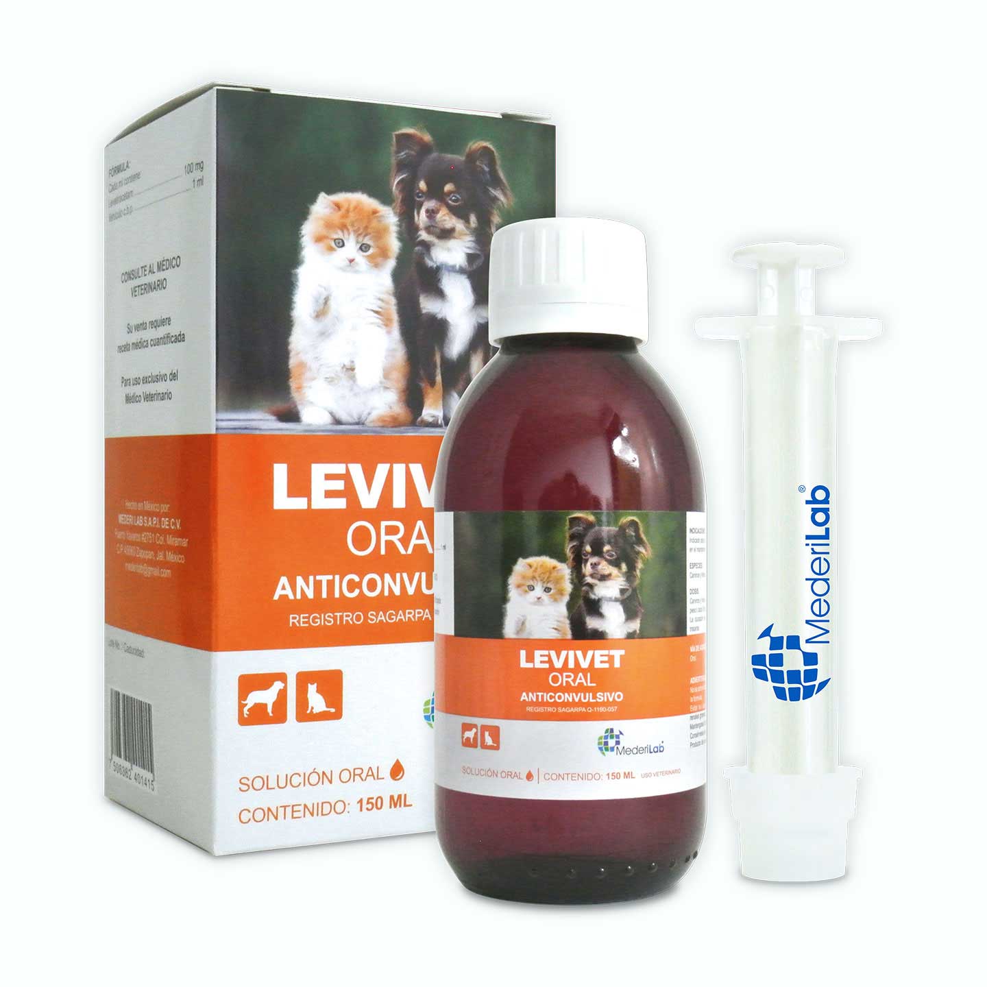 ANTICONVULSIVO LEVIVET ORAL 150ML