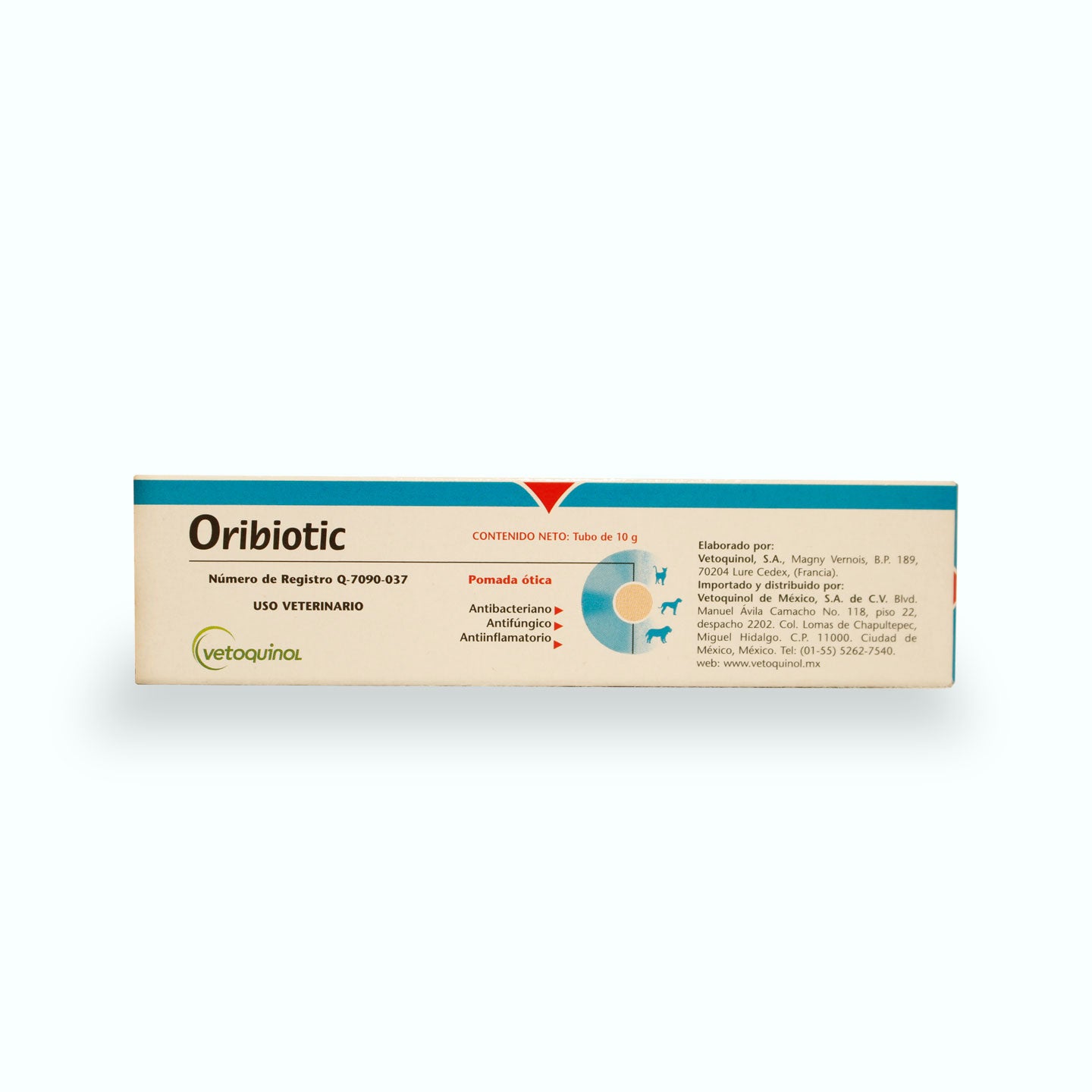 ÓTICO ORIBIOTIC POMADA TUBO 10 GR