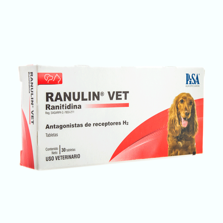 APARATO DIGESTIVO RANULIN VET 40 MG 30 TABS