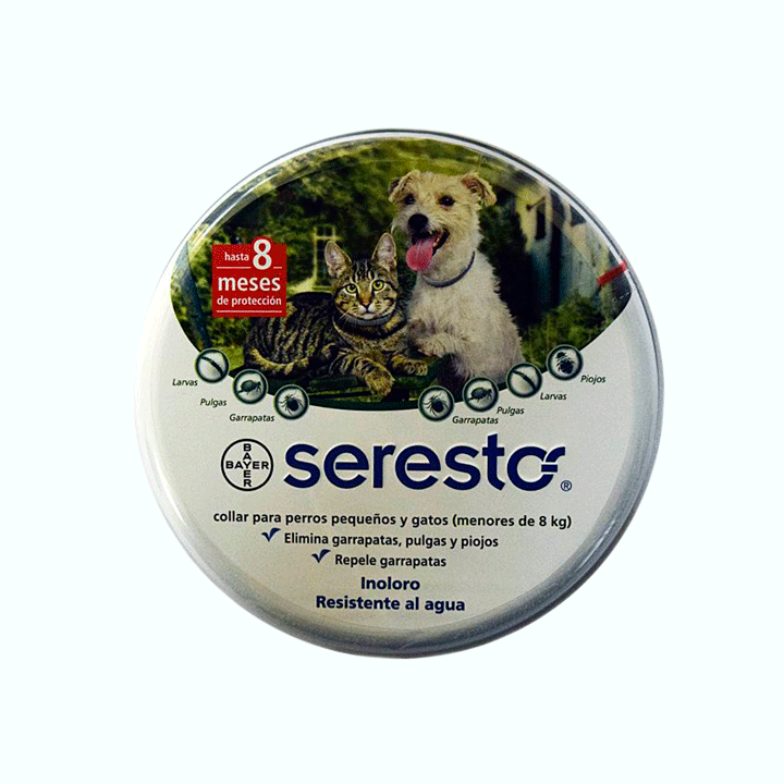 COLLAR ANTIPULGAS Y GARRAPATAS SERESTO