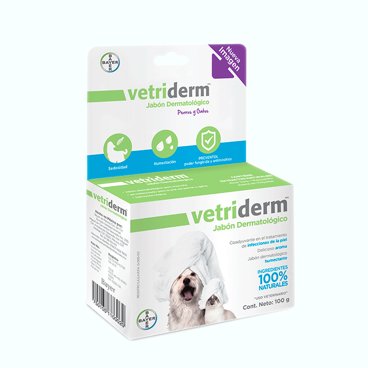 JABÓN DERMATOLÓGICO VETRIDERM 100G