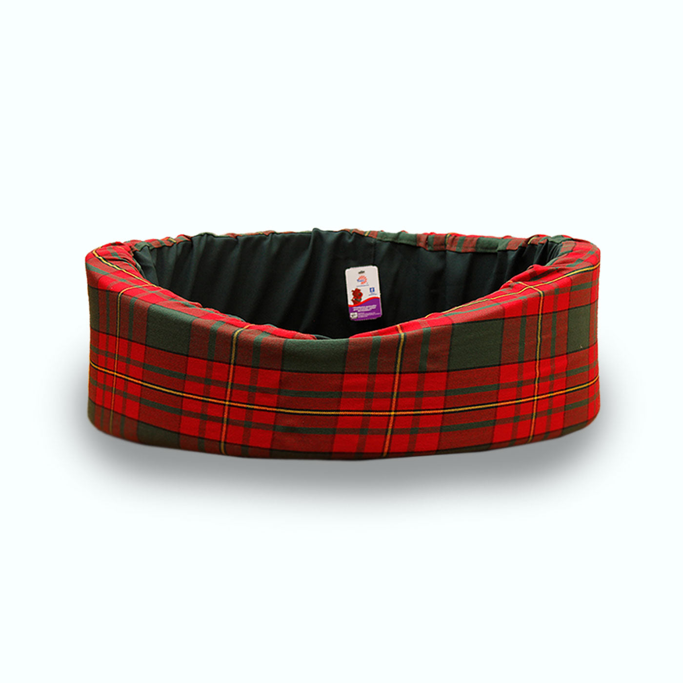 CAMA REDONDA TELA ESCOCESA