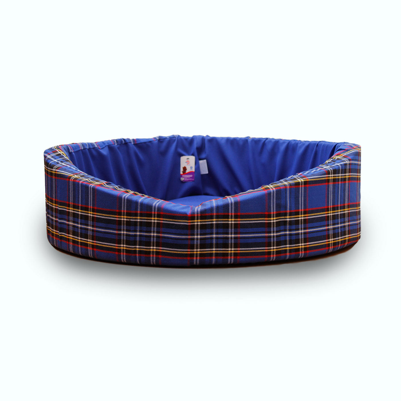 CAMA REDONDA TELA ESCOCESA