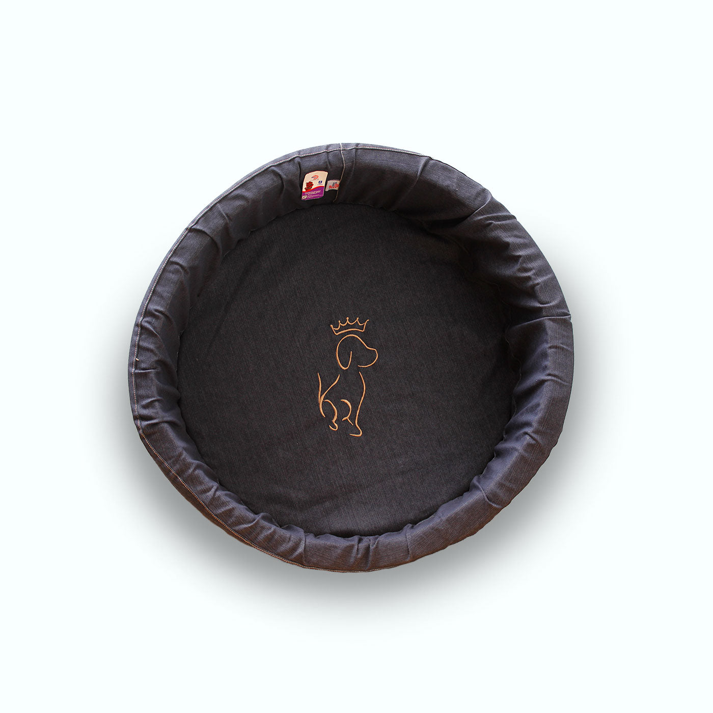 CAMA REDONDA DE MEZCLILLA