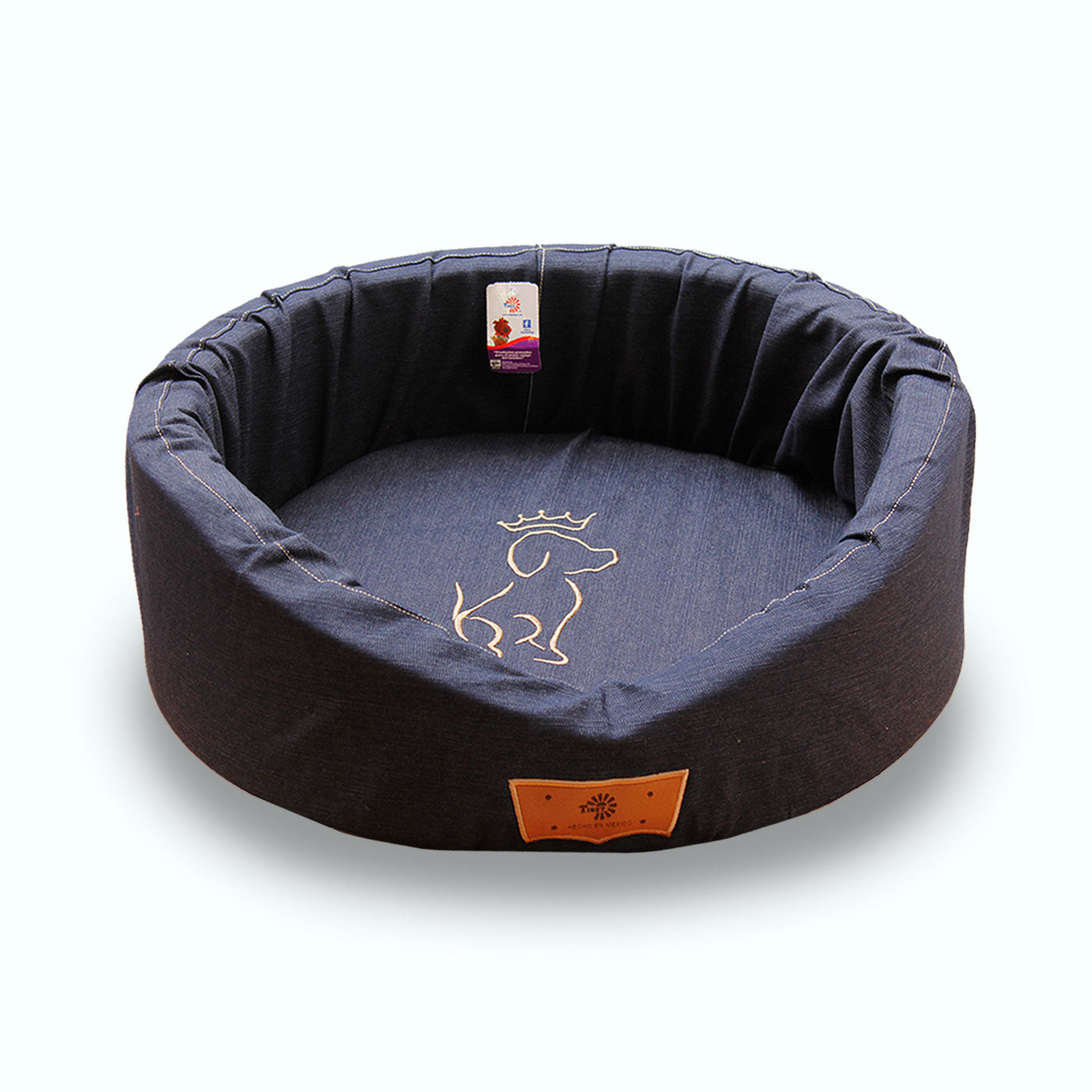 CAMA REDONDA DE MEZCLILLA