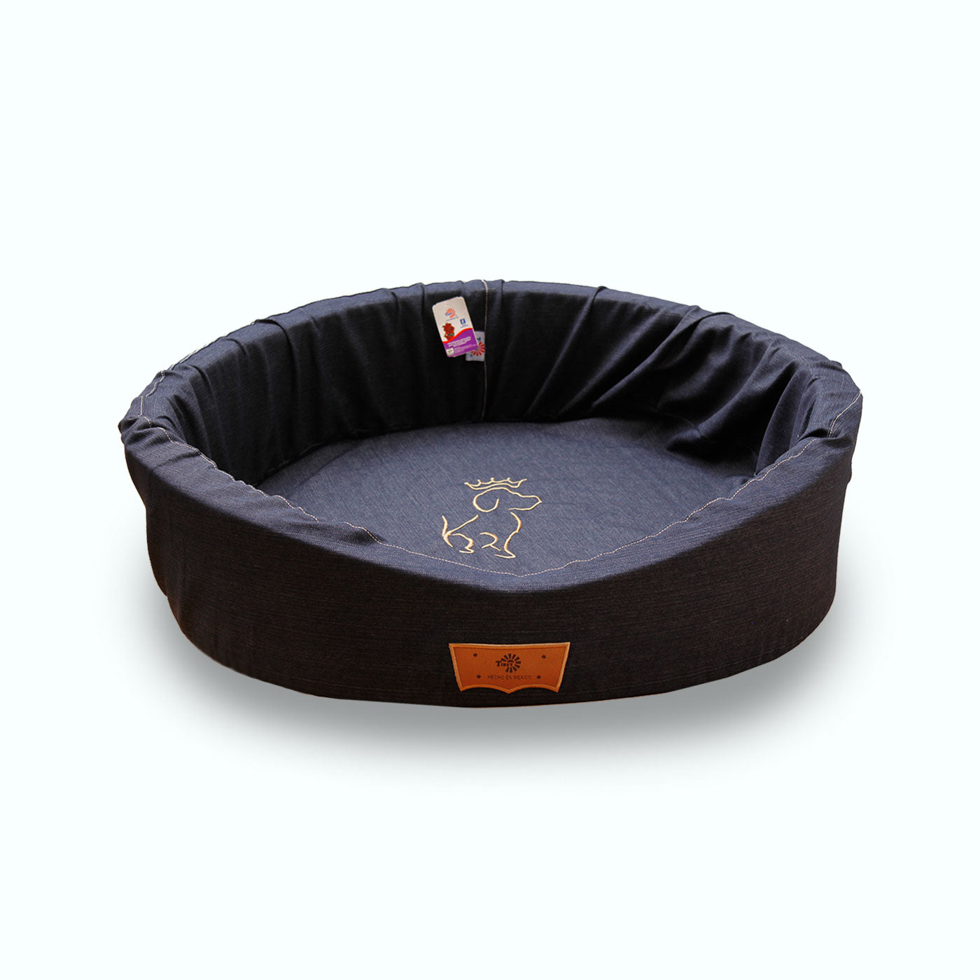 CAMA REDONDA DE MEZCLILLA