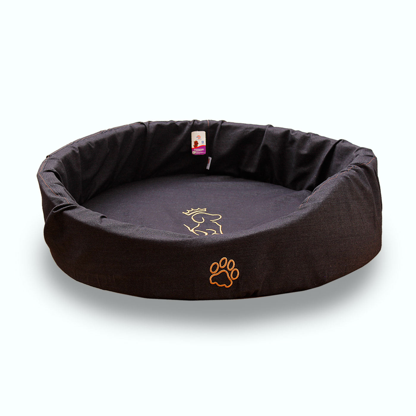 CAMA REDONDA DE MEZCLILLA