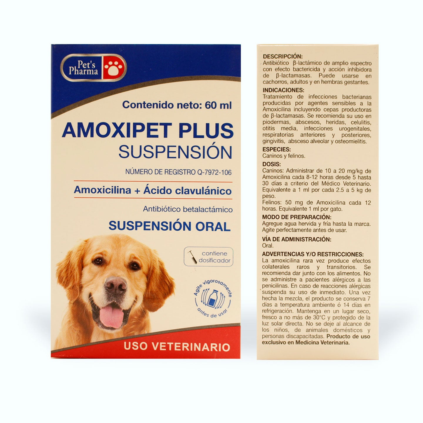 ANTIBIÓTICO AMOXIPET PLUS SUSPENSIÓN