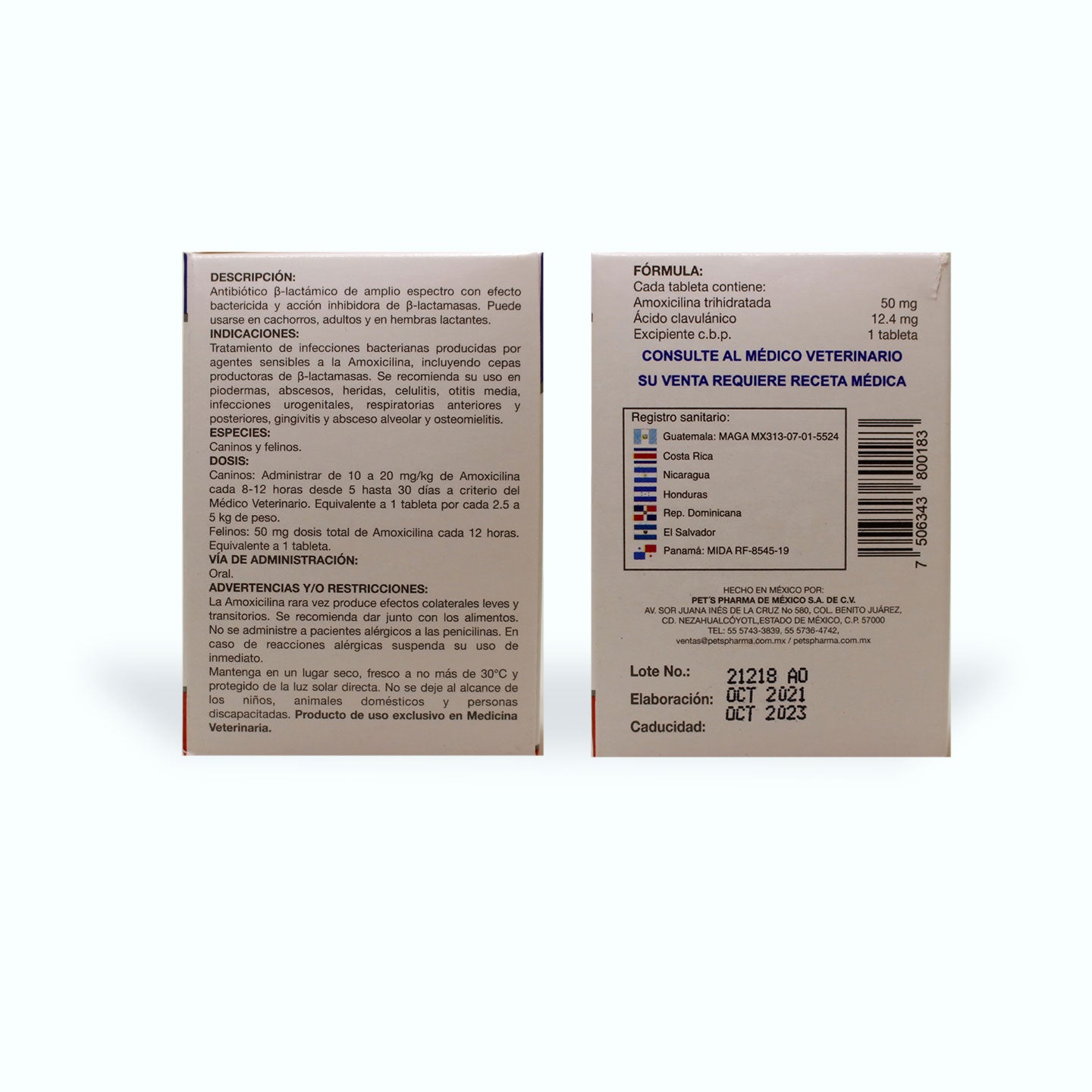 ANTIBIÓTICO AMOXIPET PLUS TABLETAS