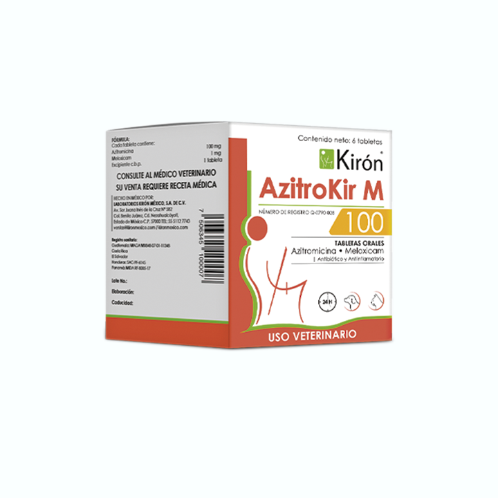 ANTIBIÓTICO AZITROKIR M CAJA 6 TABLETAS