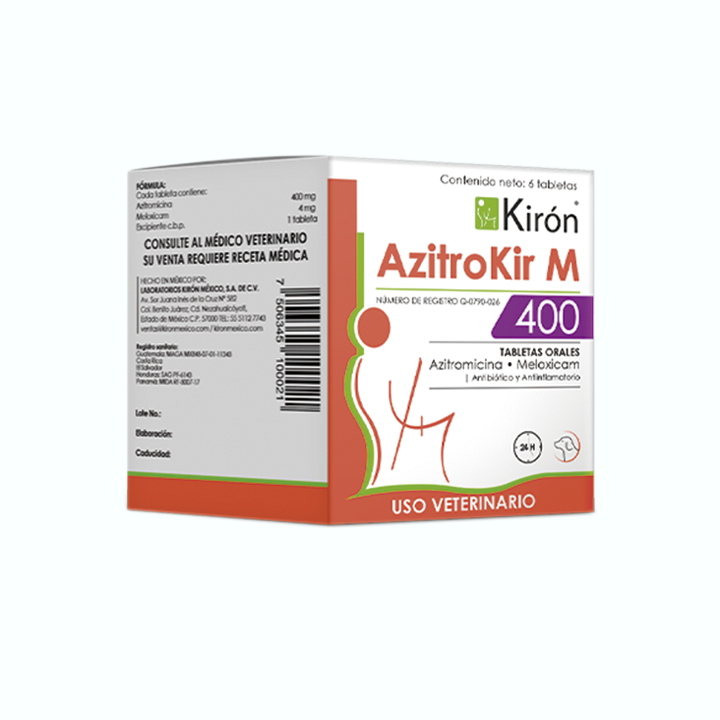 ANTIBIÓTICO AZITROKIR M CAJA 6 TABLETAS