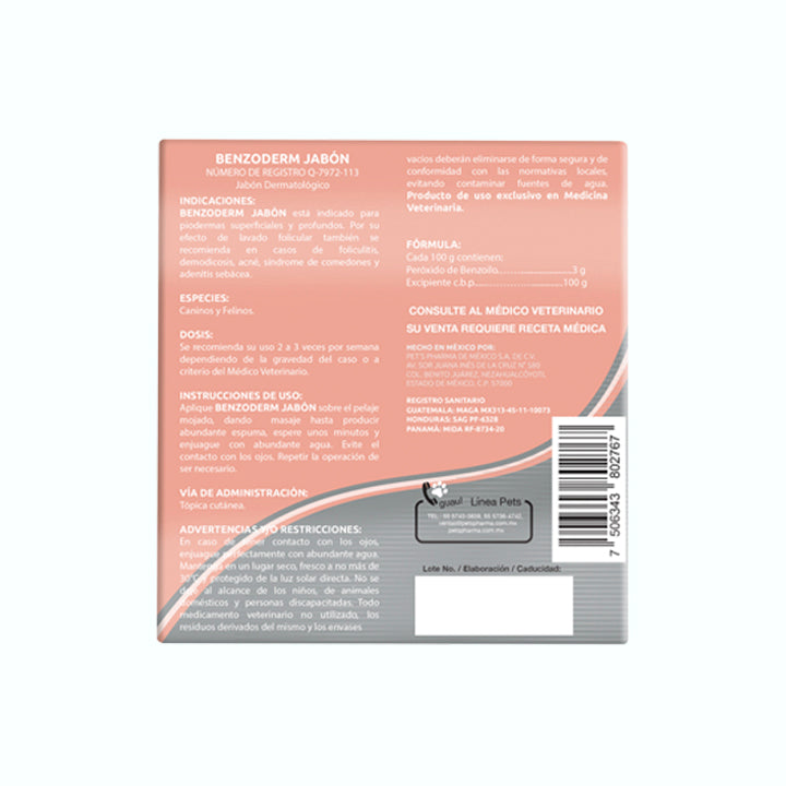 DERMATOLÓGICO BENZODERM JABON 100 G