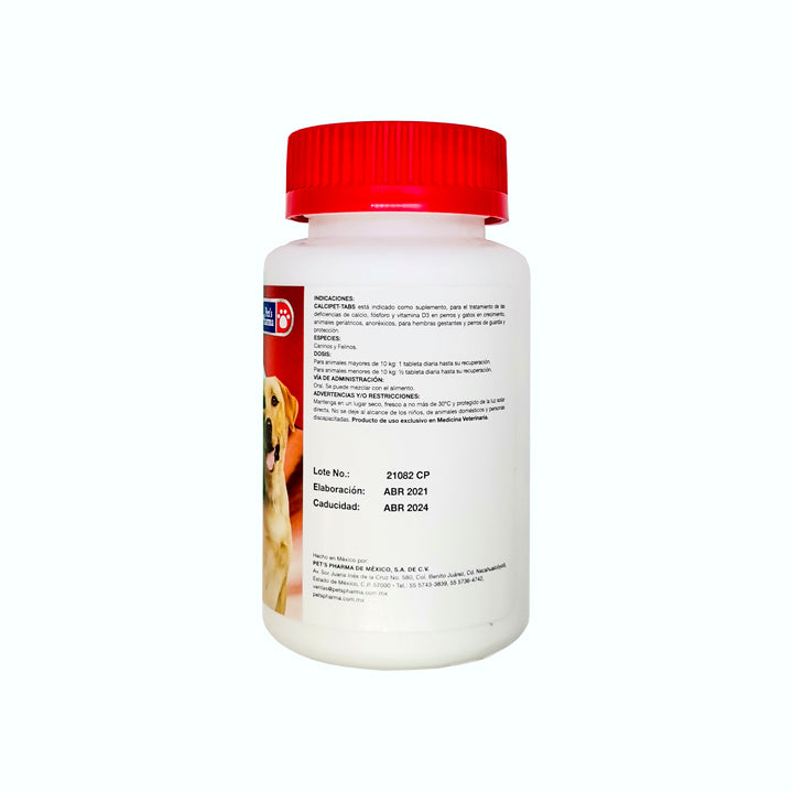 SUPLEMENTO NUTRICIONAL CALCIPET TABS
