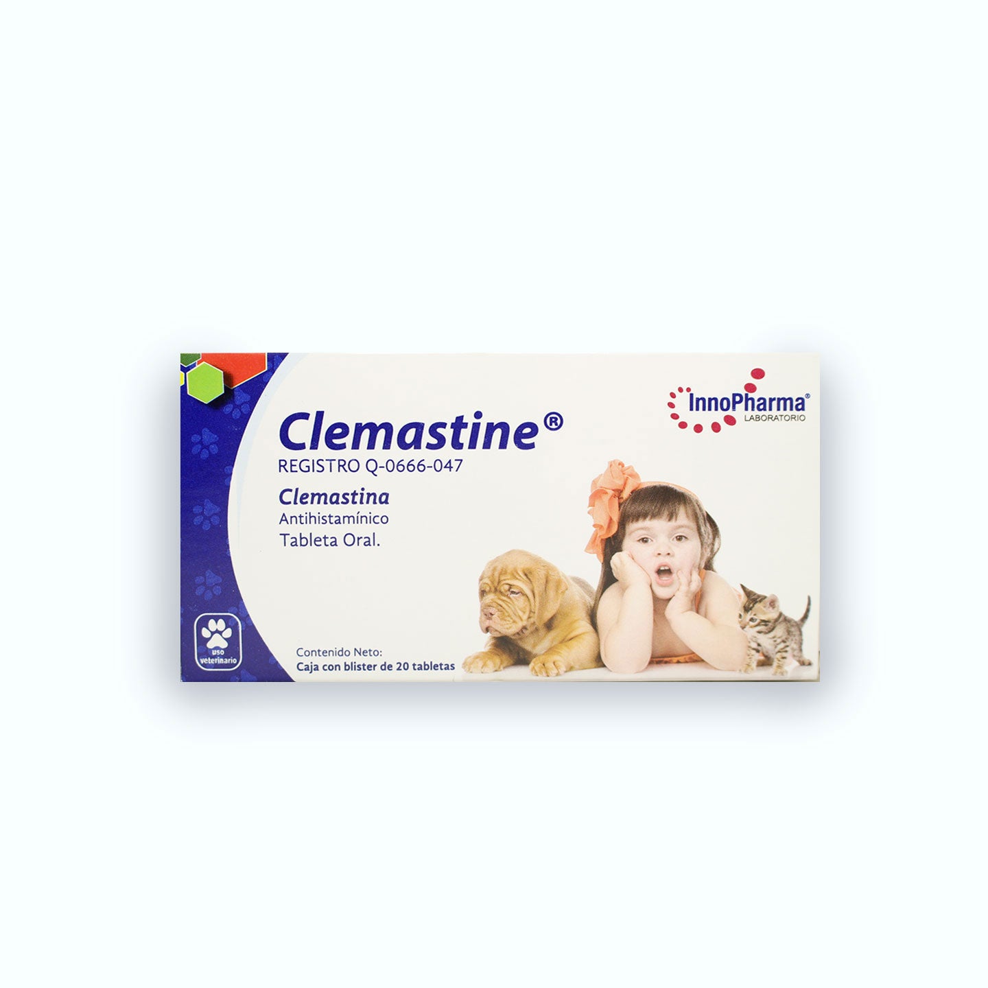 ANTIHISTAMÍNICO CLEMASTINE 1MG 20 TABL