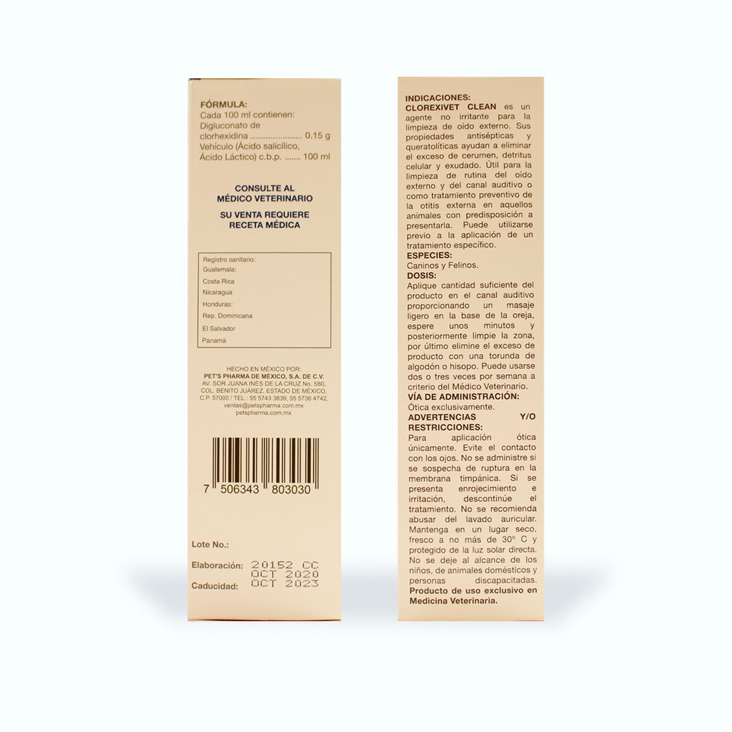 ÓTICO CLOREXIVET CLEAN 100 ML