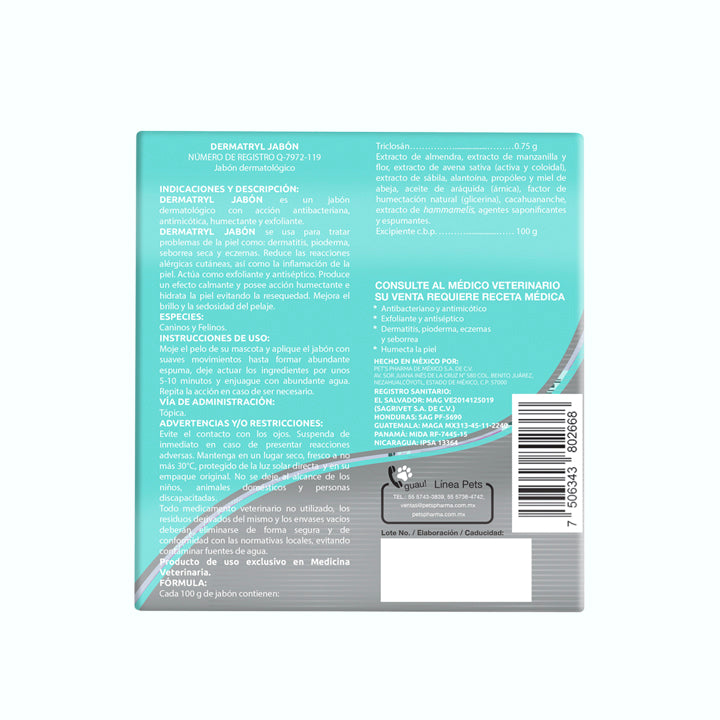 JABÓN DERMATOLÓGICO DERMATRYL 100 GR