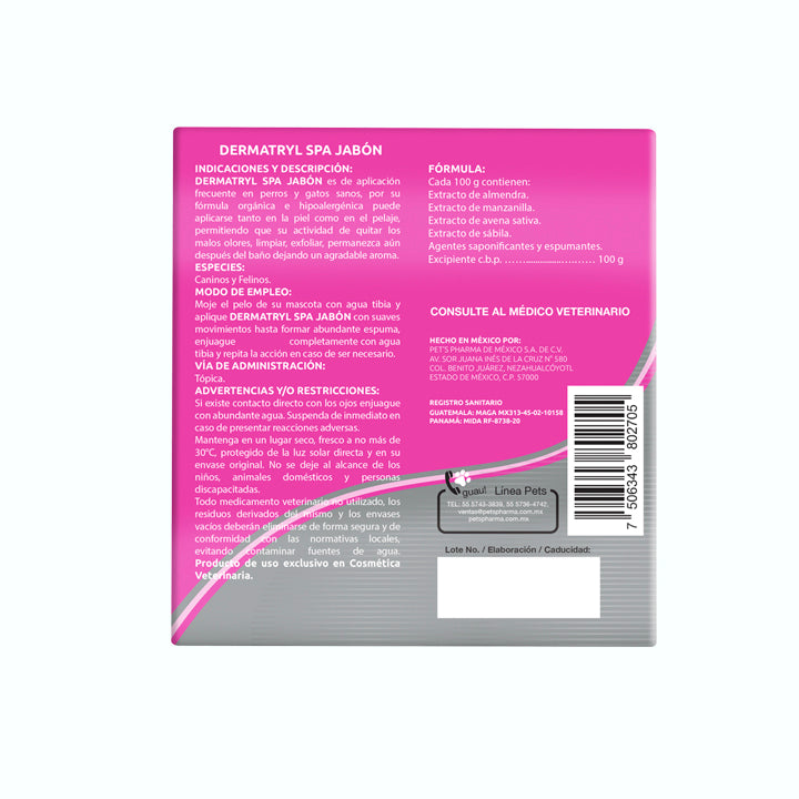 JABÓN DERMATOLÓGICO DERMATRYL SPA 100 GR