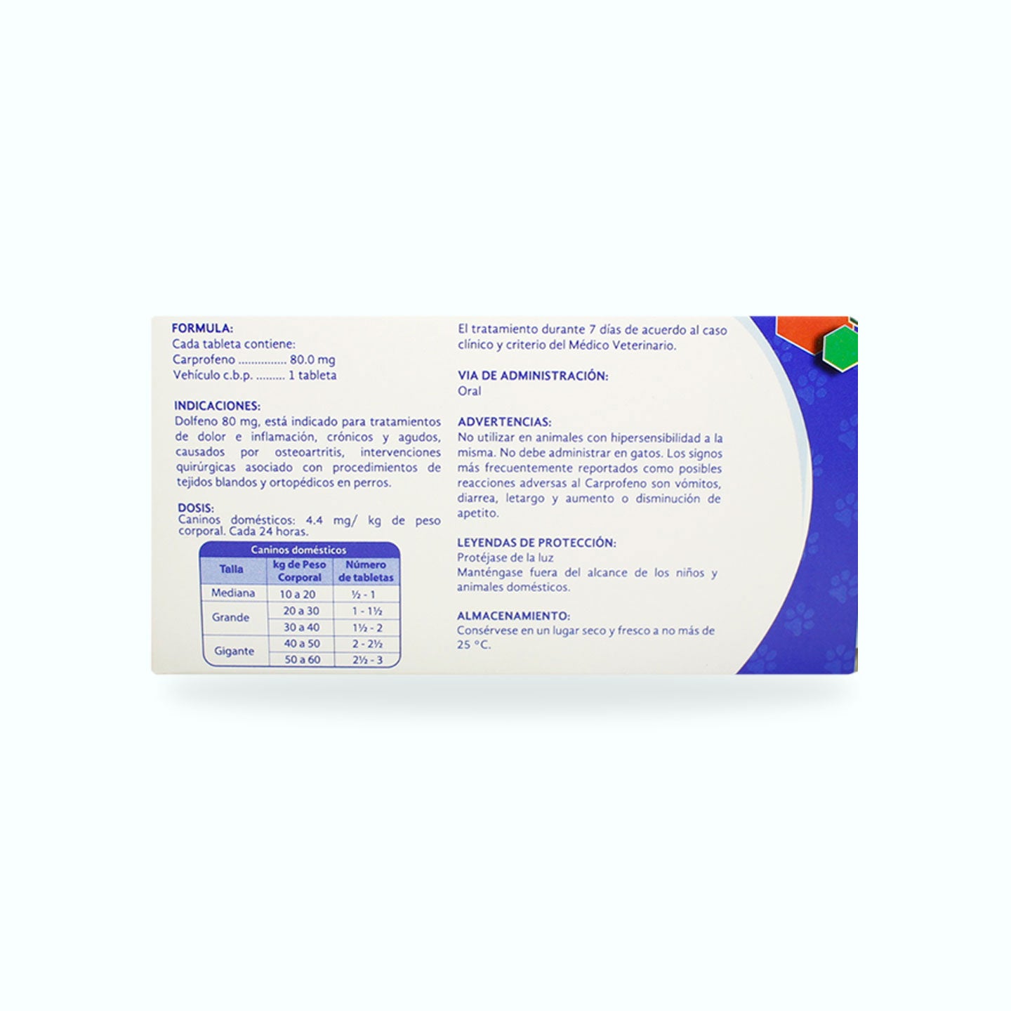 ANTIINFLAMATORIO DOLFENO CAJA CON 20 TABLETAS