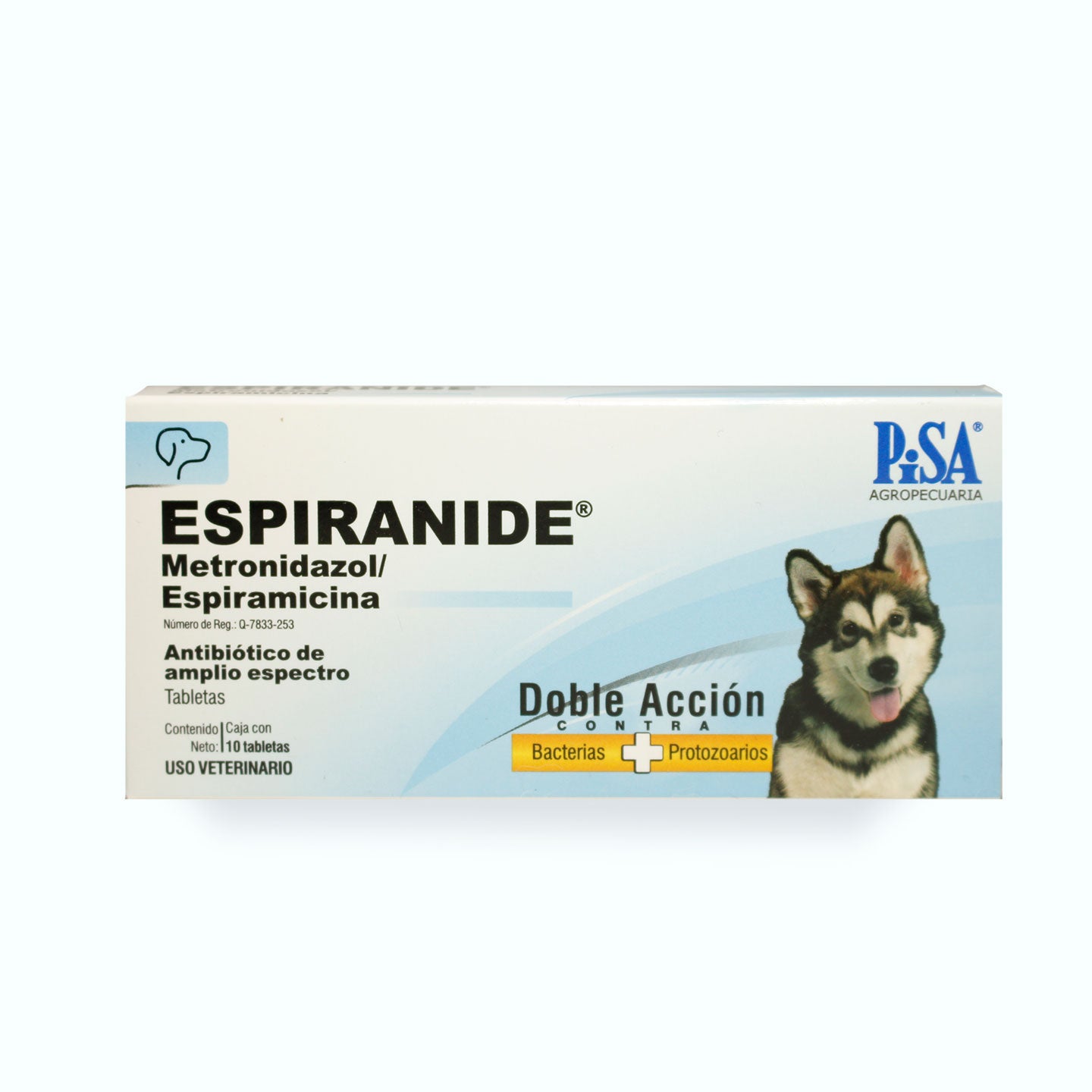 DESPARASITANTE INTERNO ESPIRANIDE 125 MG CAJA C/10 TABS