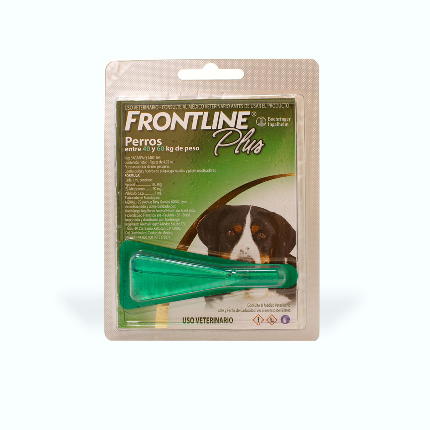ANTIPULGAS FRONTLINE PLUS 1 PIPETA PERRO