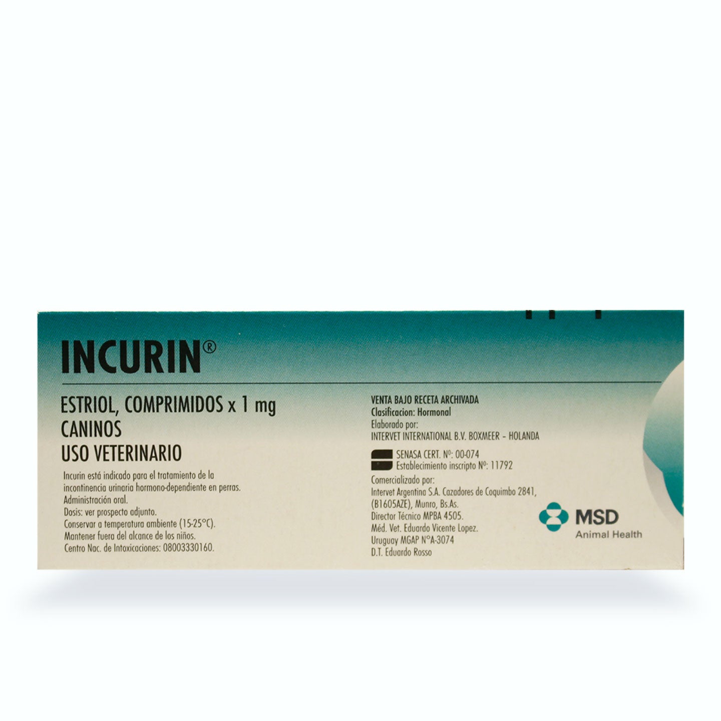 HORMONAL INCURIN 30 TABLETAS