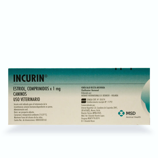 Hormonal Incurin 30 Tabletas – TayPets