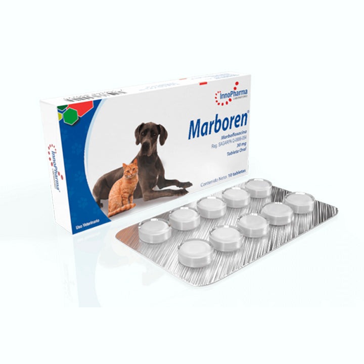 ANTIBIÓTICO MARBOREN 30 MG 10 TABLETAS