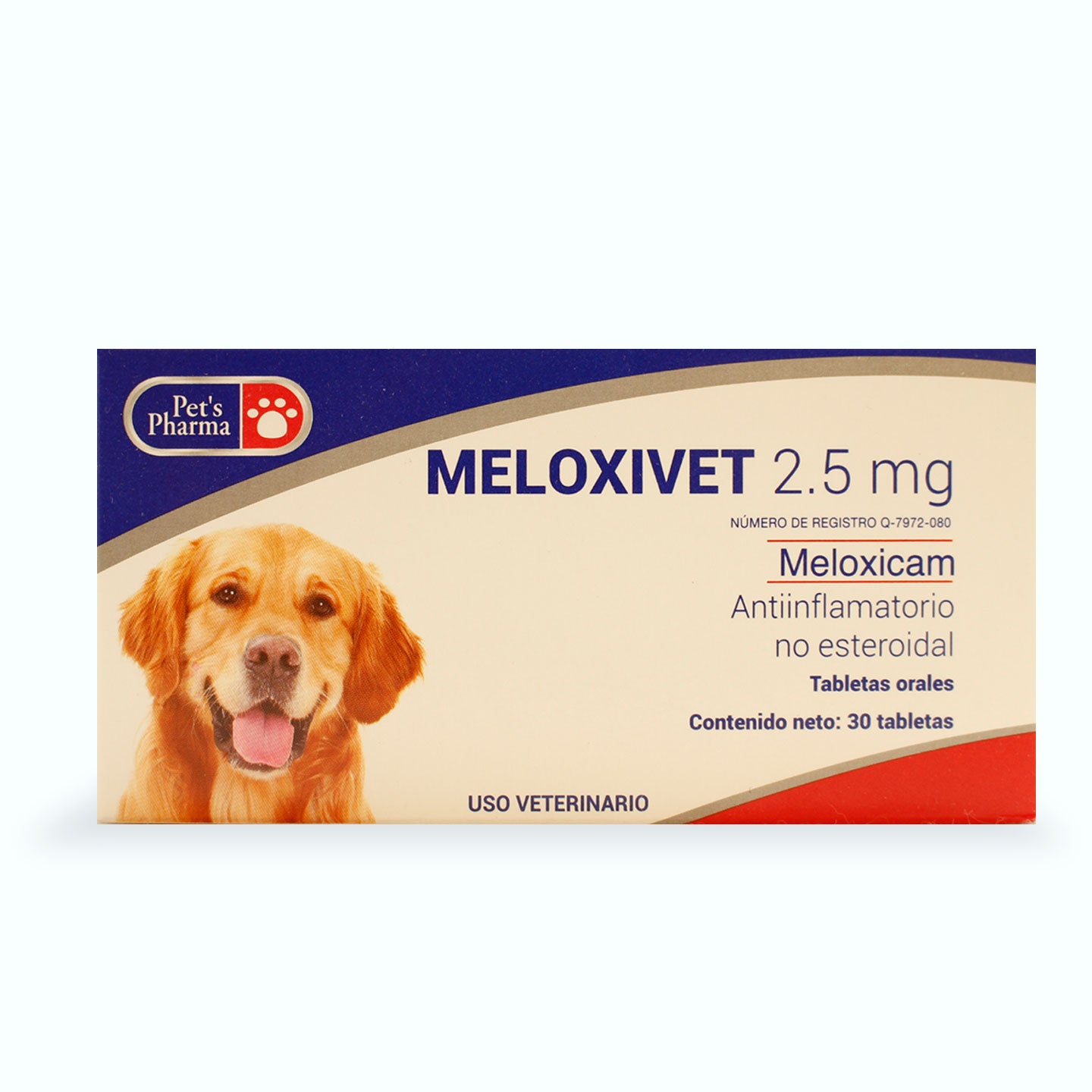 ANTIINFLAMATORIO NO ESTEROIDEO MELOXIVET 30 TABLETAS